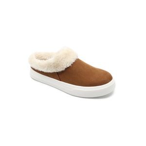 Portland Boot Company Women's Faux Fur Lined Sneaker Mule | NWOT | Cognac | 10